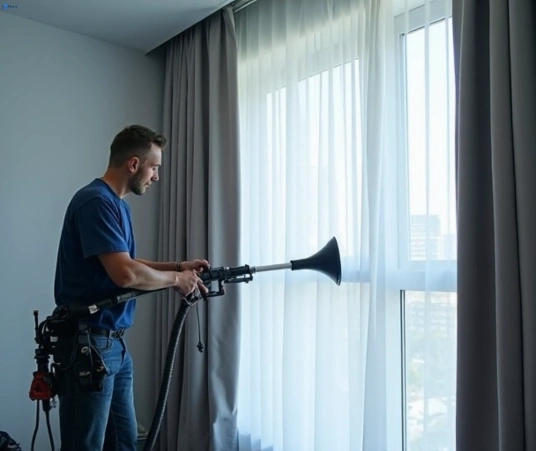 Professional drapes cleaning process tools Matty Curtain Cleaning merrimu-vic