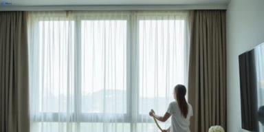 Delicate sheer drape cleaning merrimu-vic Matty Curtain Cleaning