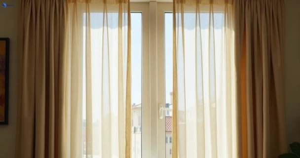 Dull dusty drapes in merrimu-vic before professional cleaning